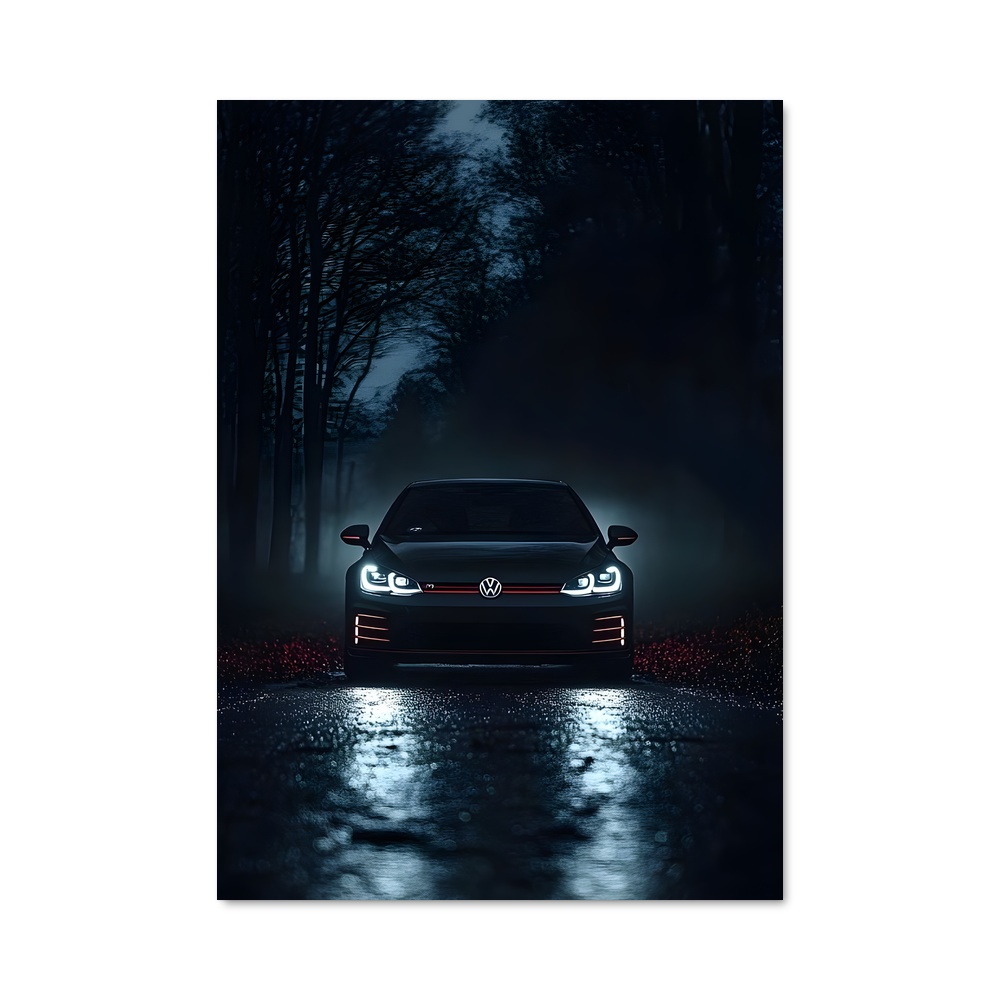 Poster Nuit Noire sur Route